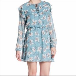 Charles Henry Kentucky Blue Floral Dress